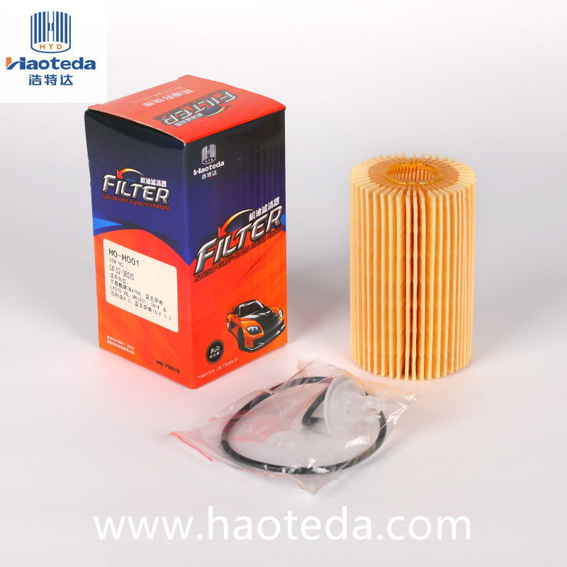 04152-38020 Filtro olio sostitutivo per filtrazione Muti-pass automobilistica sintetica per Toyota