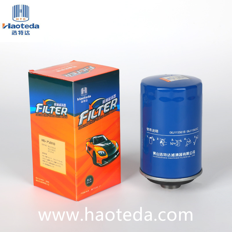 Filtro olio in metallo Hiflo con diametro esterno 78 mm per ricambi auto 06J115561B Prestazioni elevate